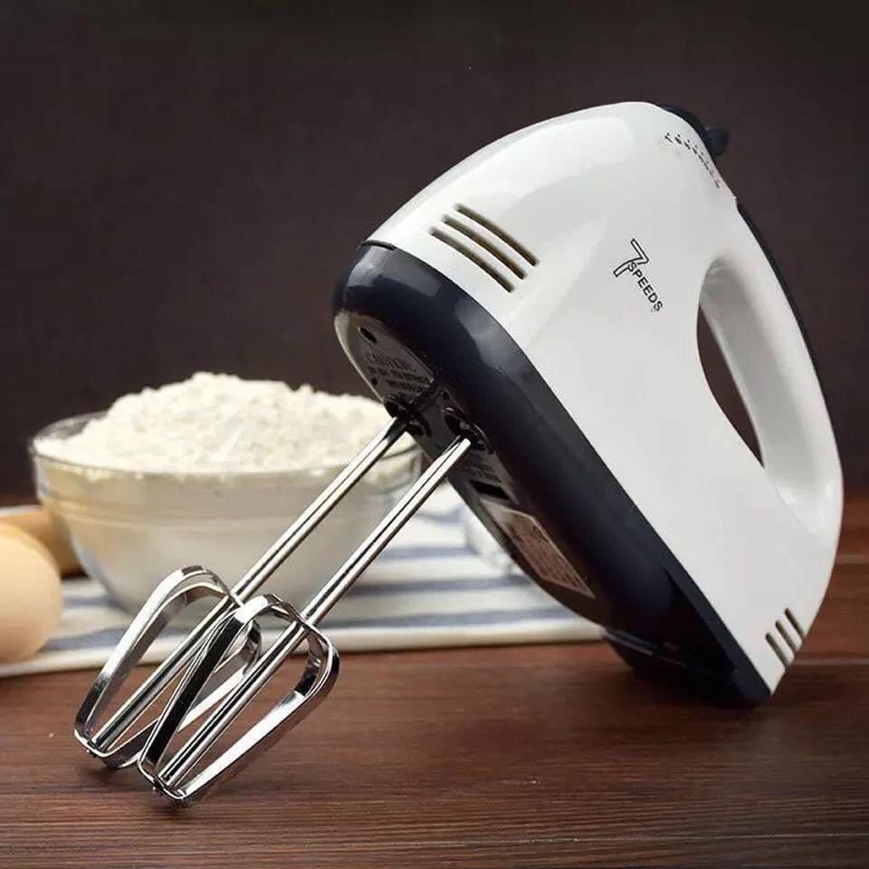 Multifunctional Mini 7 Speed Electric Handheld Beater, Automatic Egg Beater, Stainless Steel Blender for Whipping Mixing Cookies, Brownies, Cakes, Dough Batters Multifunctional Mini 7 Speed Electric Handheld Beater, Automatic Egg Beater, Stainless Steel Blender for Whipping Mixing Cookies, Brownies, Cakes, Dough Batters